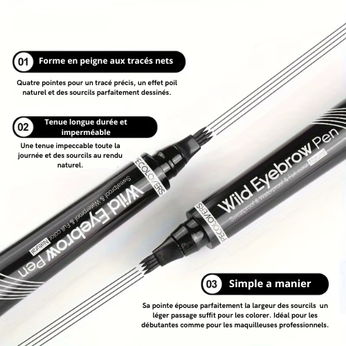 Crayon à sourcils / Pointe fendue