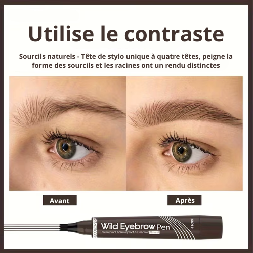 Crayon à sourcils / Pointe fendue